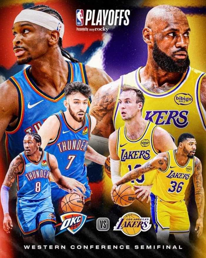 湖人再战雷霆，NBA赛场历史对决重现